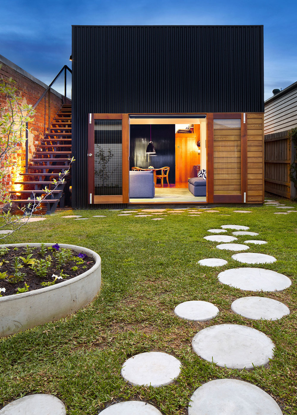 An Eclectic Industrial Home with Recycled and Spatial Arrangement in Brunswick by Christopher Botterill (7)