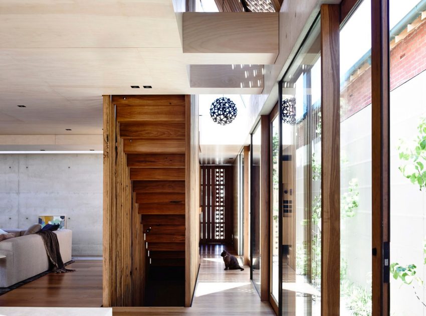 An Eco-Friendly and Spacious Family Home with Multifunctional Basement in Elwood, Australia by Schulberg Demkiw Architects (8)