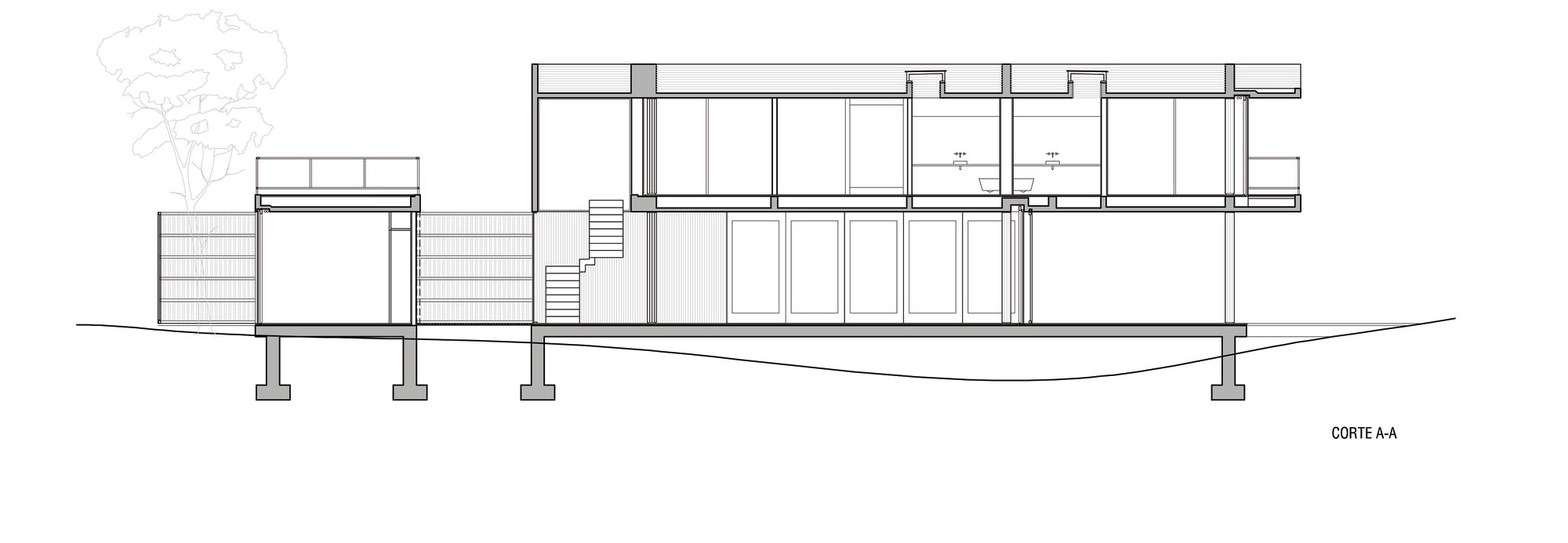 An Elegant Concrete and Glass House in the Forest of Pinamar, Argentina by ATV arquitectos (19)