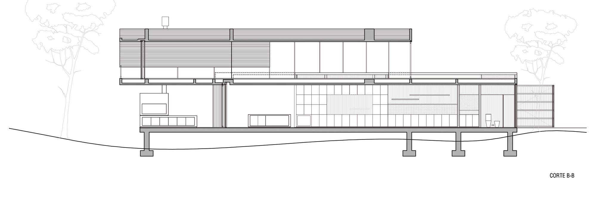 An Elegant Concrete and Glass House in the Forest of Pinamar, Argentina by ATV arquitectos (20)