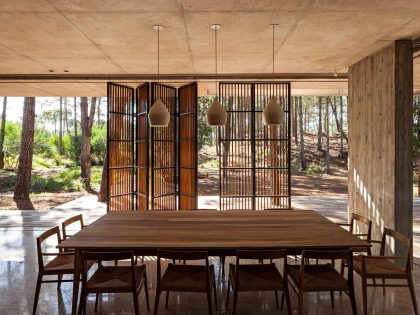 An Elegant Concrete and Glass House in the Forest of Pinamar, Argentina by ATV arquitectos (6)