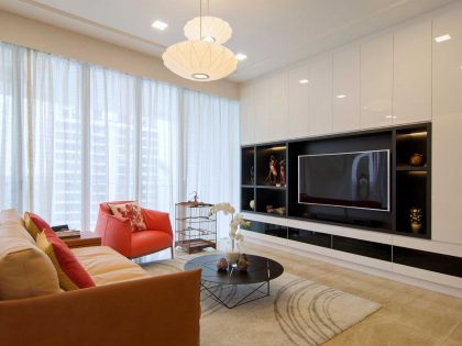 An Elegant Contemporary Apartment with Breathtaking Interior in Singapore by KNQ Associates (1)