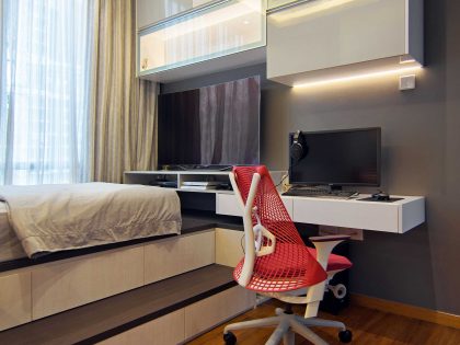 An Elegant Contemporary Apartment with Breathtaking Interior in Singapore by KNQ Associates (15)