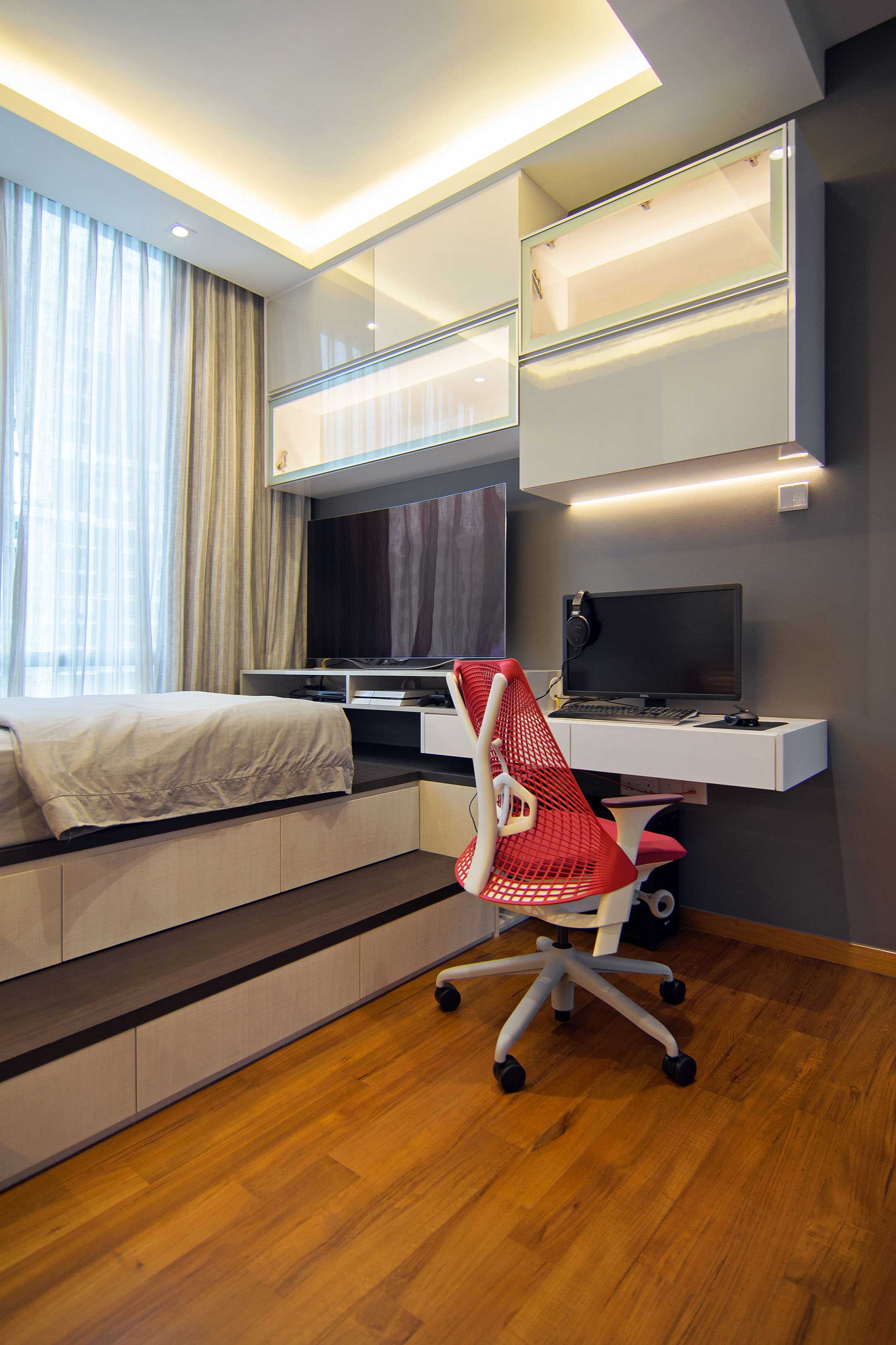 An Elegant Contemporary Apartment with Breathtaking Interior in Singapore by KNQ Associates (15)