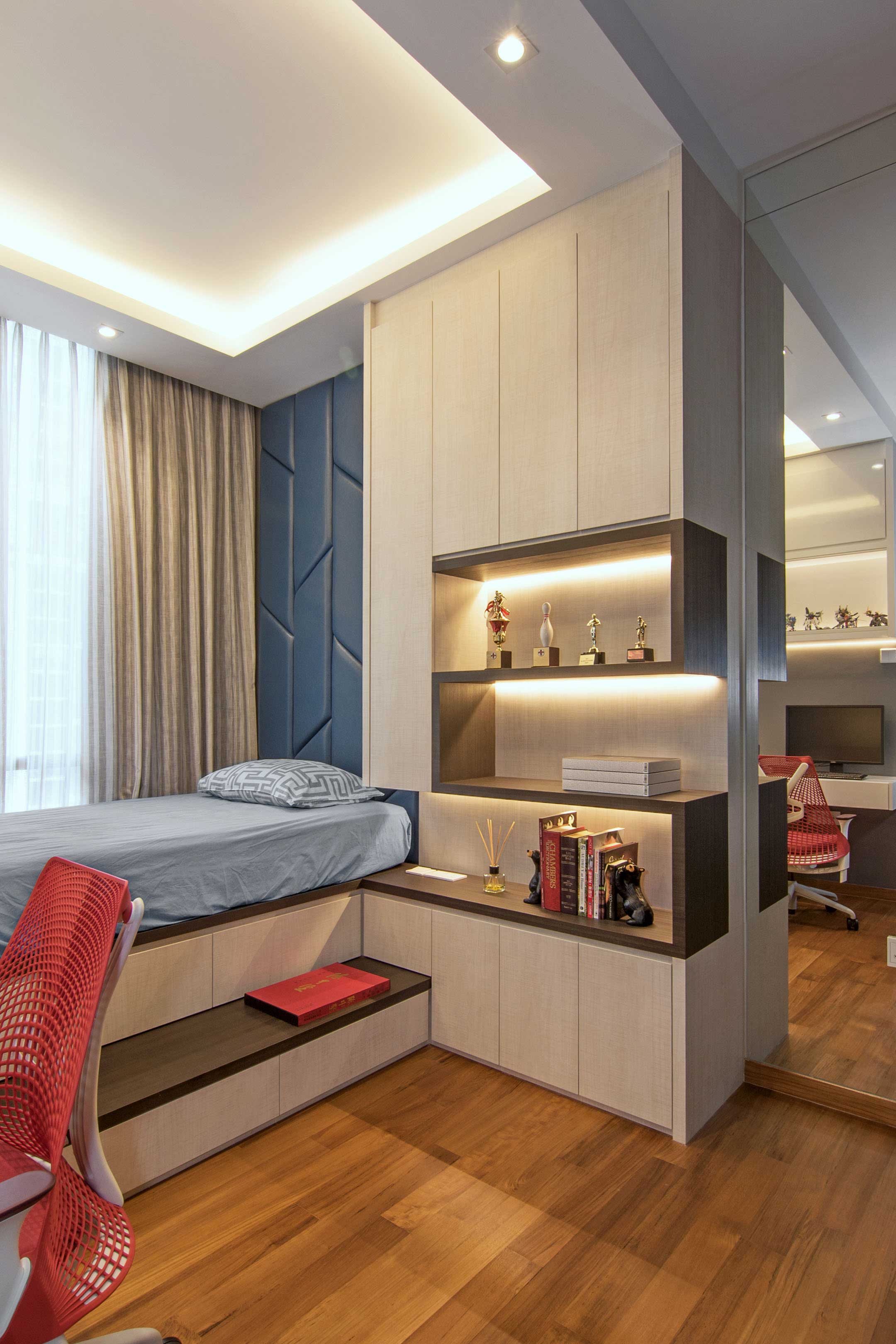 An Elegant Contemporary Apartment with Breathtaking Interior in Singapore by KNQ Associates (16)