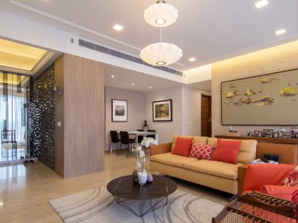 An Elegant Contemporary Apartment with Breathtaking Interior in Singapore by KNQ Associates (3)