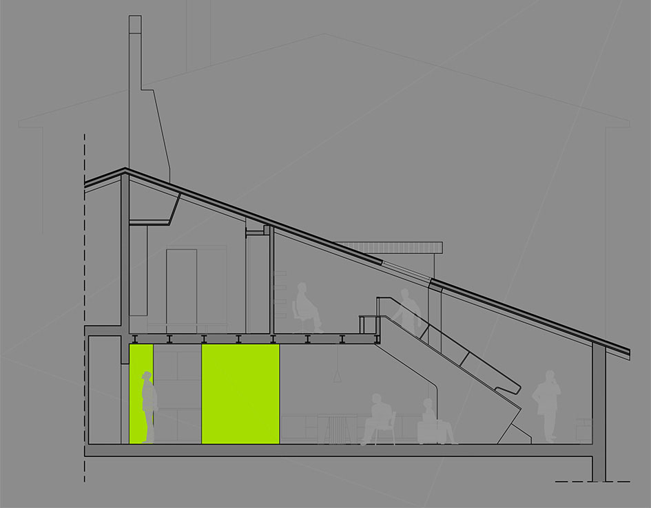 An Elegant Contemporary Attic Apartment with Green and White Interior in Bologna by MAMA (18)