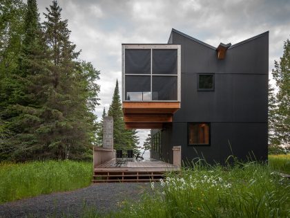 An Elegant Contemporary Family Retreat in Herbster, Wisconsin by Salmela Architect (10)