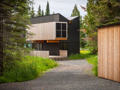 An Elegant Contemporary Family Retreat in Herbster, Wisconsin by Salmela Architect (7)