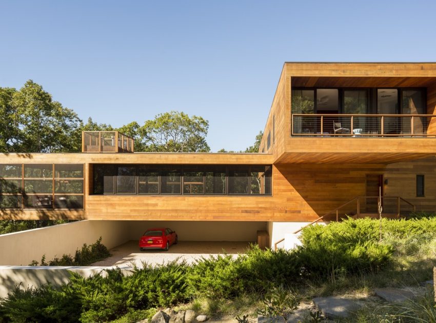 An Elegant Contemporary Home in the Woods for a Young Family of Five in Southampton by Rangr Studio (1)