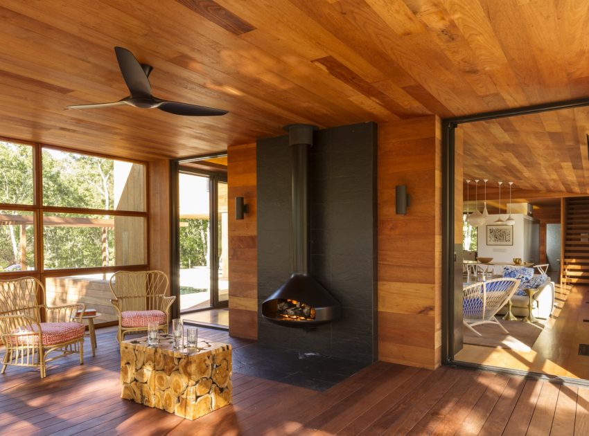 An Elegant Contemporary Home in the Woods for a Young Family of Five in Southampton by Rangr Studio (11)