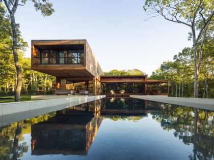 An Elegant Contemporary Home in the Woods for a Young Family of Five in Southampton by Rangr Studio (4)