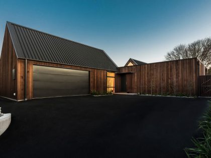 An Elegant Contemporary Home with Cathedral Ceiling and Gable in New Zealand by W2 Limited (10)