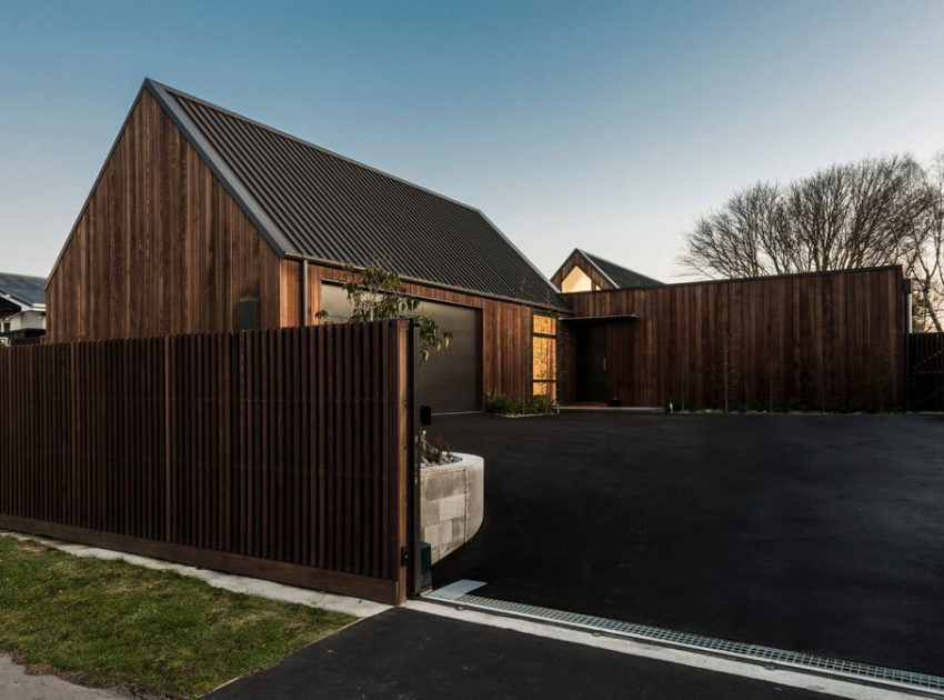 An Elegant Contemporary Home with Cathedral Ceiling and Gable in New Zealand by W2 Limited (11)