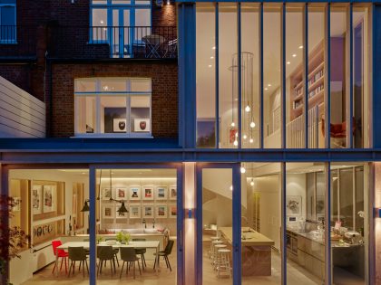 An Elegant Contemporary Home with Striking Edwardian Style in London by Andy Martin Architecture (30)