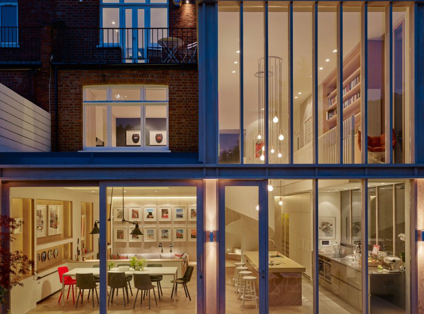 An Elegant Contemporary Home with Striking Edwardian Style in London by Andy Martin Architecture (30)