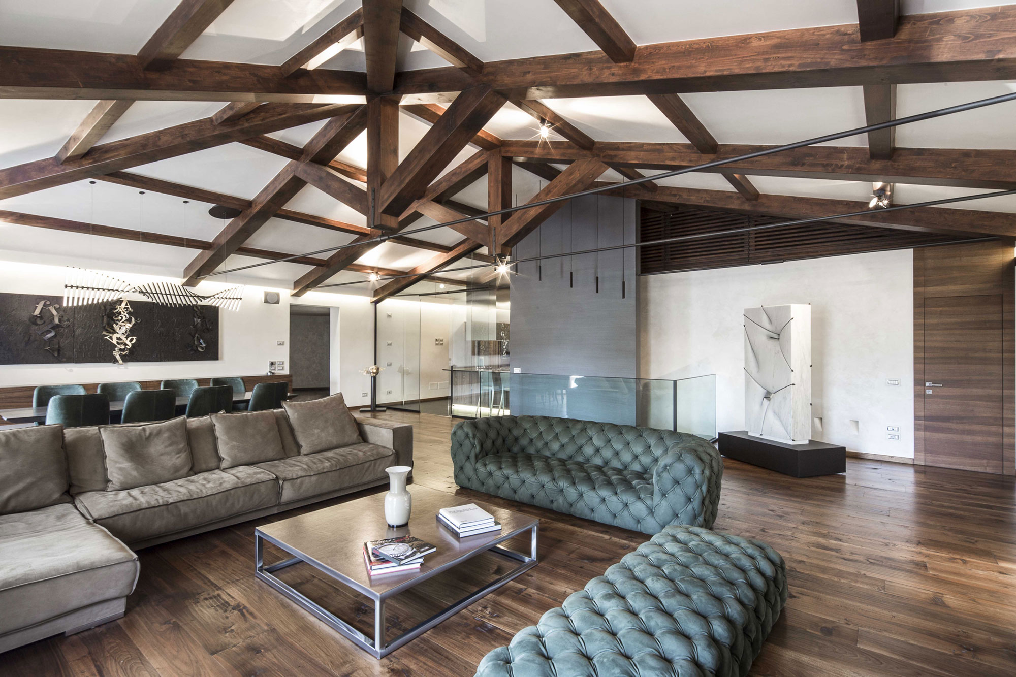 An Elegant Contemporary Home with an Indoor and Outdoor Pool in Perugia by Giammetta Architects (1)