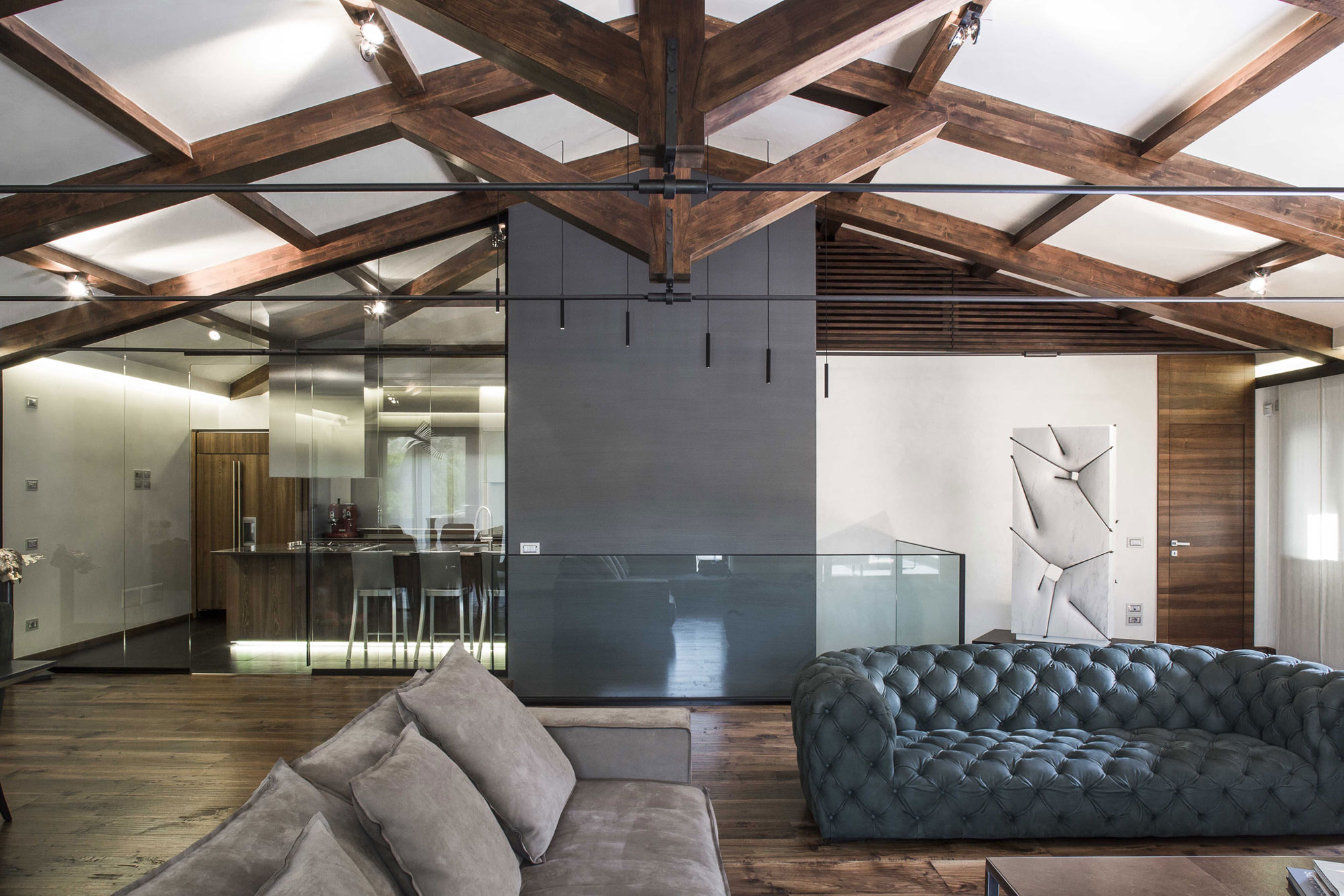 An Elegant Contemporary Home with an Indoor and Outdoor Pool in Perugia by Giammetta Architects (2)
