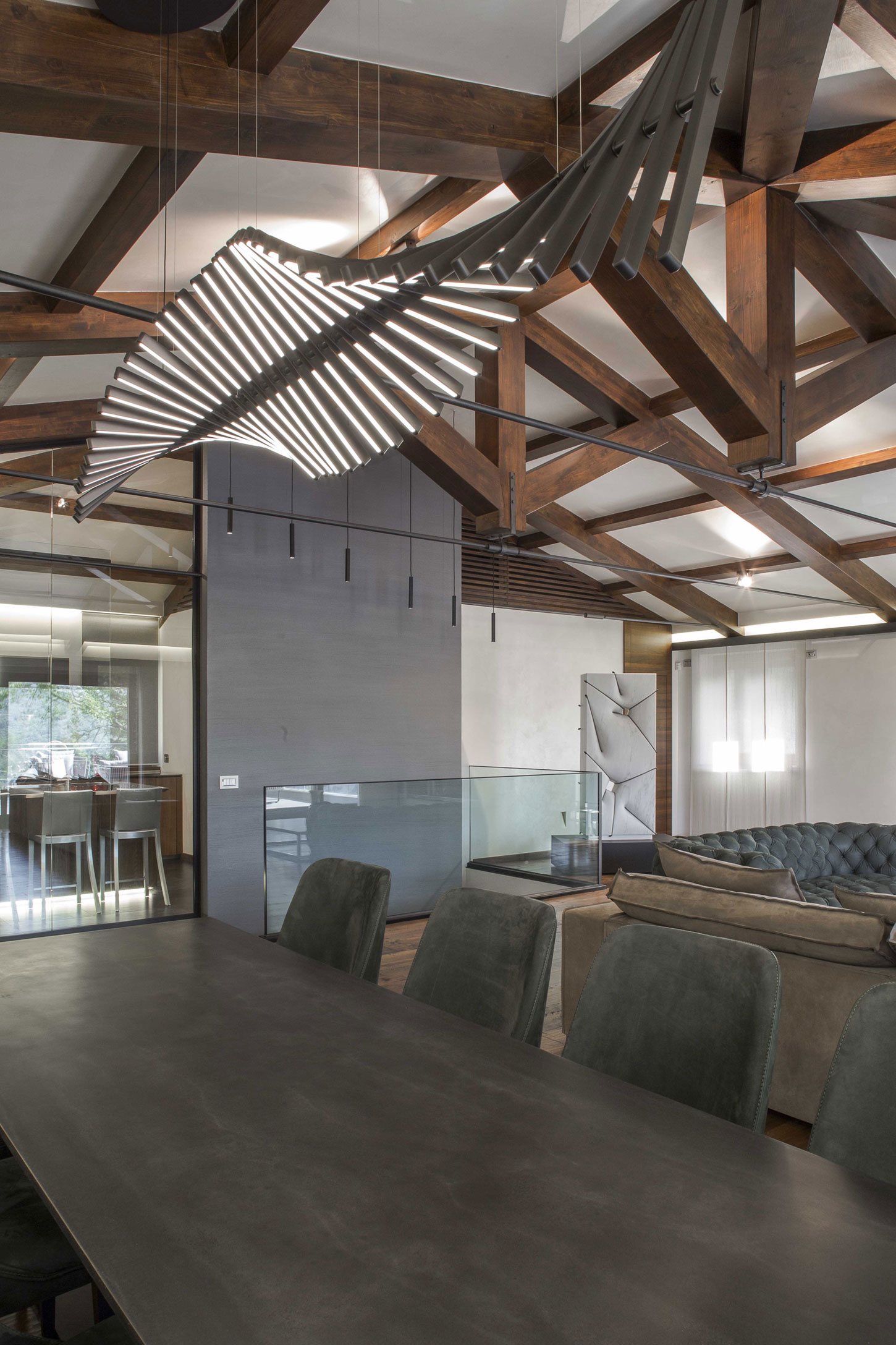 An Elegant Contemporary Home with an Indoor and Outdoor Pool in Perugia by Giammetta Architects (9)