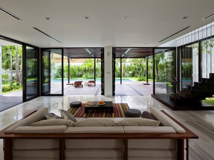 An Elegant Contemporary House with Clean Lines and Open Spaces in Thao Dien by MM ++ Architects (10)