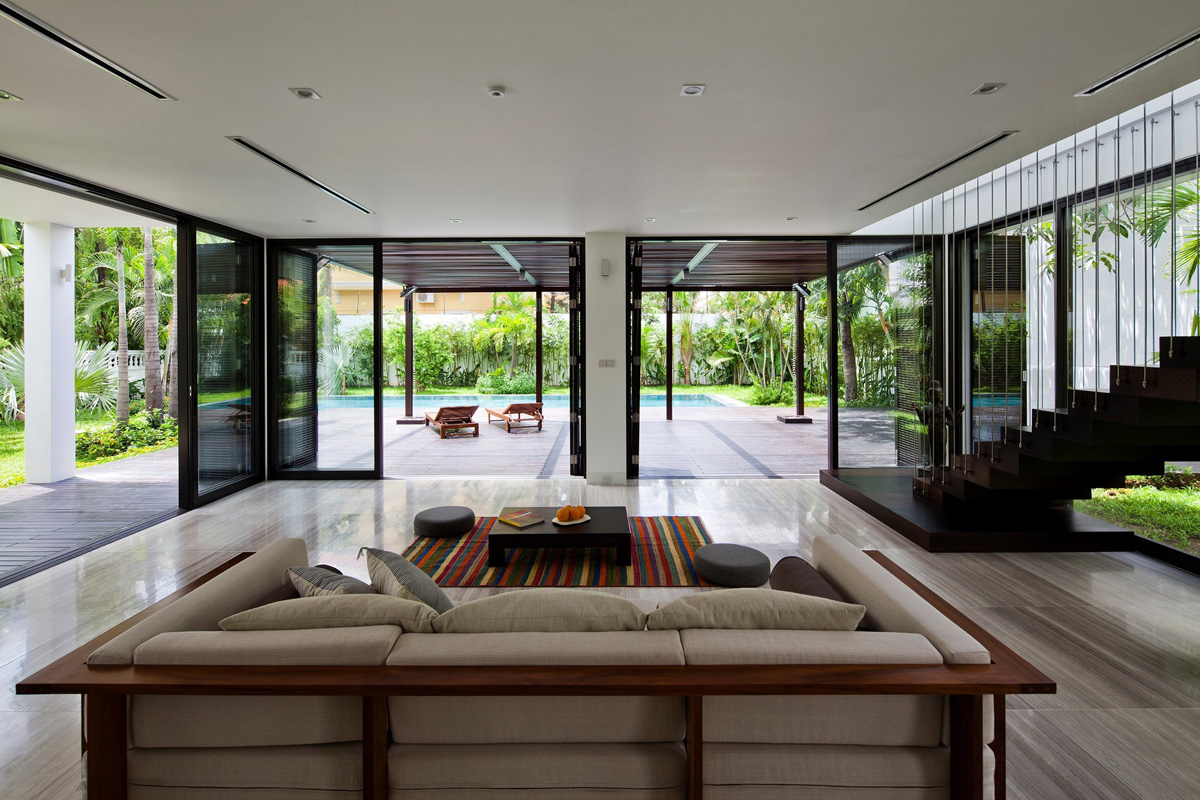 An Elegant Contemporary House with Clean Lines and Open Spaces in Thao Dien by MM ++ Architects (10)