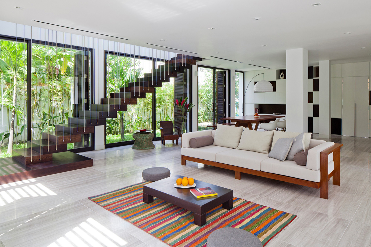 An Elegant Contemporary House with Clean Lines and Open Spaces in Thao Dien by MM ++ Architects (11)