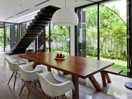 An Elegant Contemporary House with Clean Lines and Open Spaces in Thao Dien by MM ++ Architects (15)