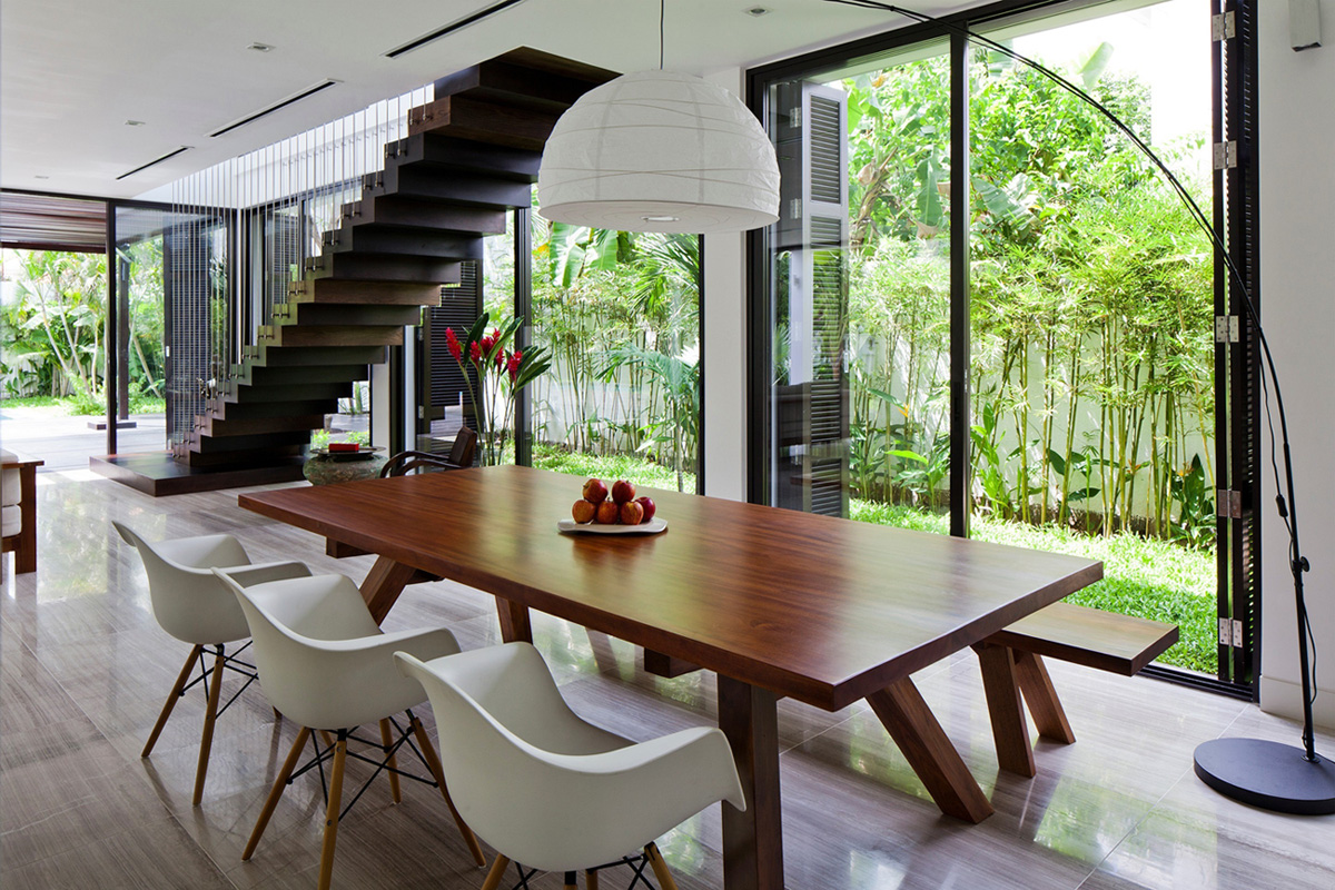 An Elegant Contemporary House with Clean Lines and Open Spaces in Thao Dien by MM ++ Architects (15)