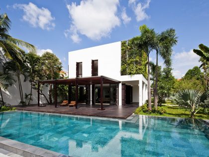An Elegant Contemporary House with Clean Lines and Open Spaces in Thao Dien by MM ++ Architects (2)