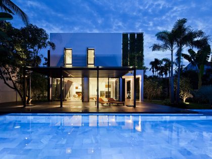 An Elegant Contemporary House with Clean Lines and Open Spaces in Thao Dien by MM ++ Architects (20)