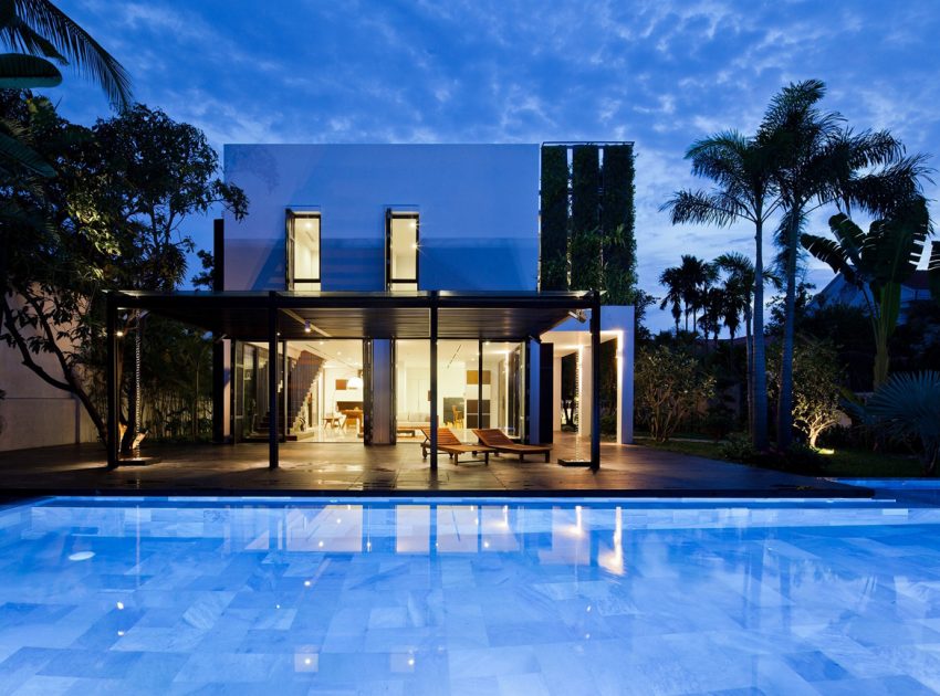 An Elegant Contemporary House with Clean Lines and Open Spaces in Thao Dien by MM ++ Architects (20)