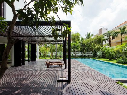 An Elegant Contemporary House with Clean Lines and Open Spaces in Thao Dien by MM ++ Architects (3)