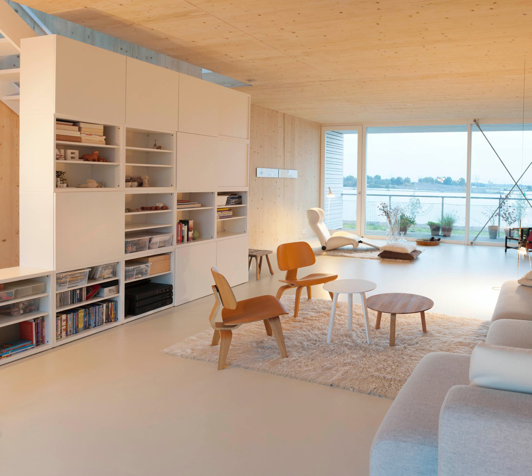 An Elegant Home with Wide Windows and Steel-Framed Balconies in Amsterdam by MEESVISSER (1)