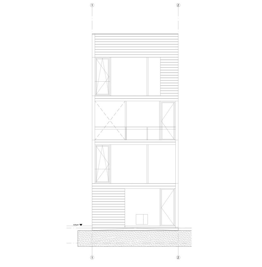 An Elegant Home with Wide Windows and Steel-Framed Balconies in Amsterdam by MEESVISSER (17)