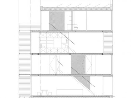 An Elegant Home with Wide Windows and Steel-Framed Balconies in Amsterdam by MEESVISSER (18)