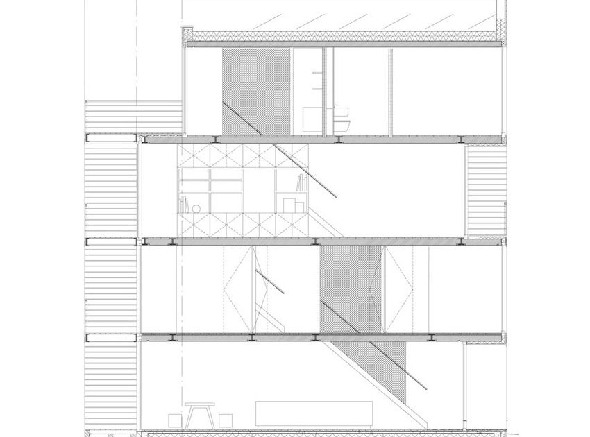 An Elegant Home with Wide Windows and Steel-Framed Balconies in Amsterdam by MEESVISSER (18)