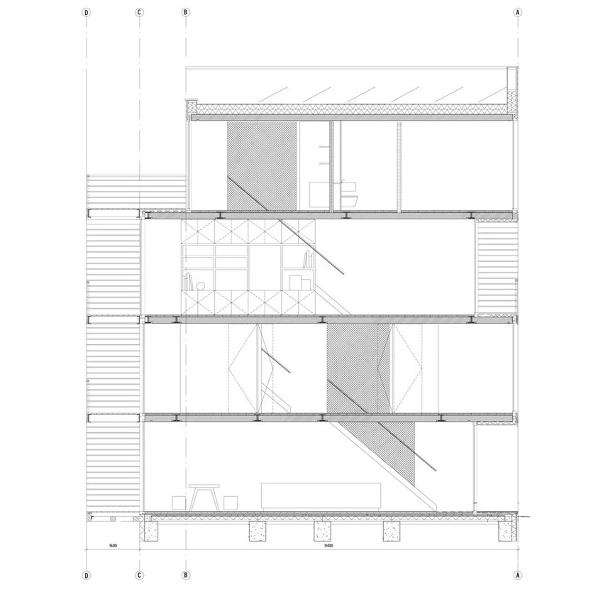 An Elegant Home with Wide Windows and Steel-Framed Balconies in Amsterdam by MEESVISSER (18)