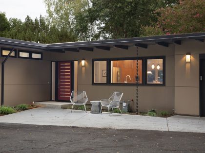 An Elegant Mid-Century Modern House for a Family of Five in Lafayette, California by Klopf Architecture (4)