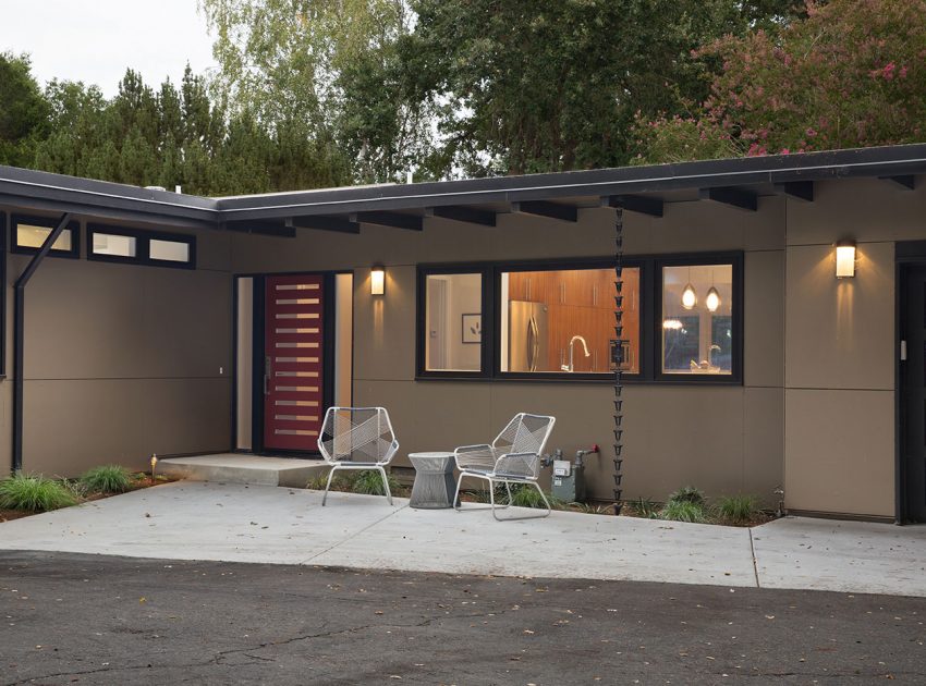 An Elegant Mid-Century Modern House for a Family of Five in Lafayette, California by Klopf Architecture (4)