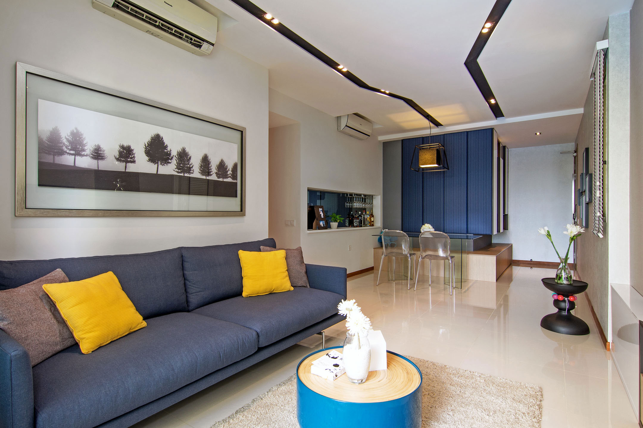 An Elegant Monochromatic Apartment with Light and Airy Interiors in Parc Vera Condo, Singapore by KNQ Associates (1)