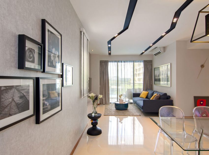 An Elegant Monochromatic Apartment with Light and Airy Interiors in Parc Vera Condo, Singapore by KNQ Associates (2)