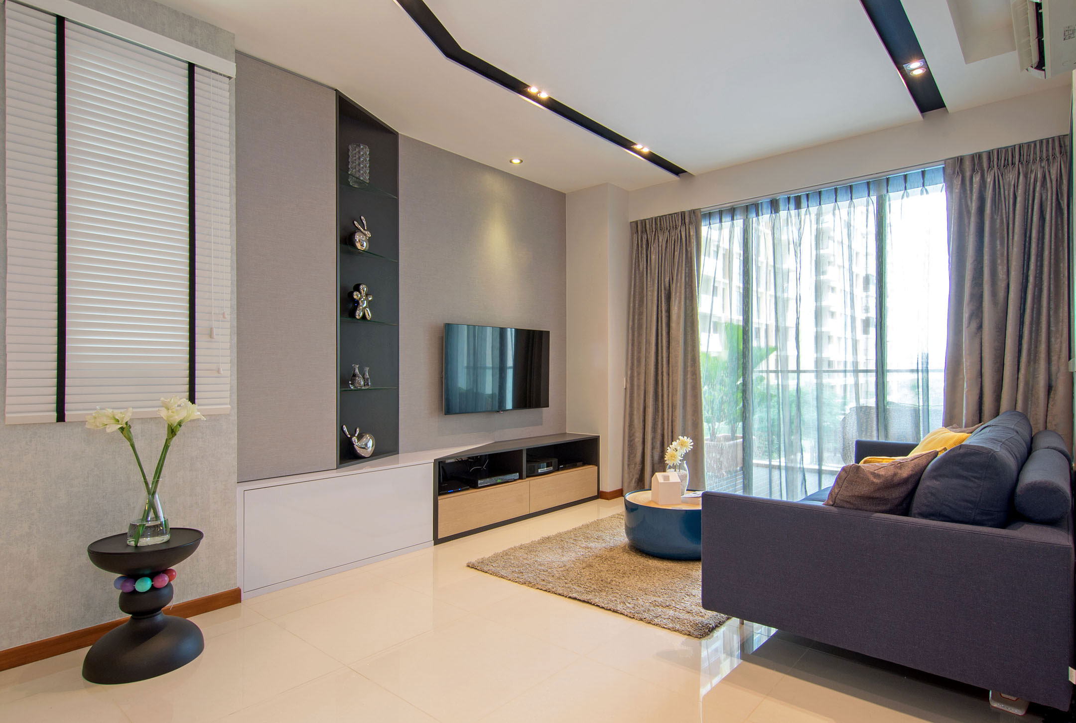 An Elegant Monochromatic Apartment with Light and Airy Interiors in Parc Vera Condo, Singapore by KNQ Associates (4)
