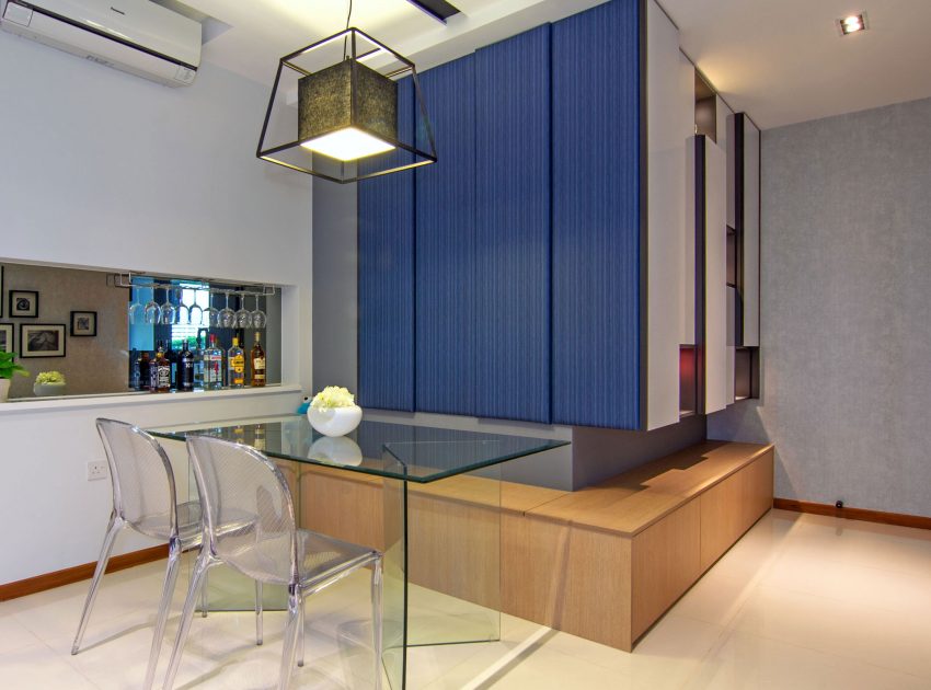 An Elegant Monochromatic Apartment with Light and Airy Interiors in Parc Vera Condo, Singapore by KNQ Associates (7)