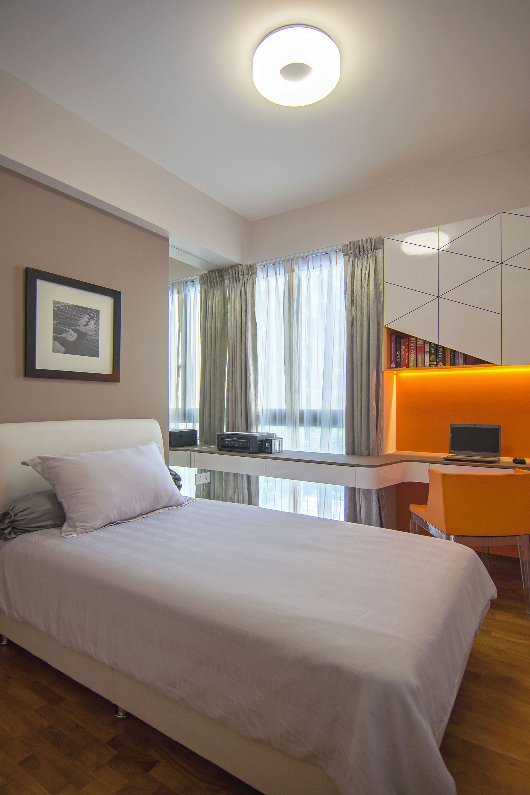 An Elegant Monochromatic Apartment with Light and Airy Interiors in Parc Vera Condo, Singapore by KNQ Associates (9)