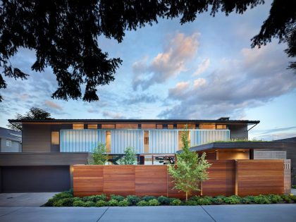 An Elegant Waterfront Home with Warm and Welcoming Interiors in Seattle