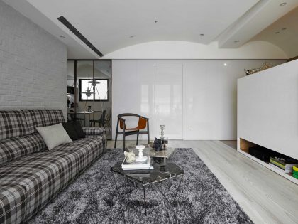An Elegant and Fascinating Contemporary Home for a Three-Person in New Taipei City by KC Design Studio (1)