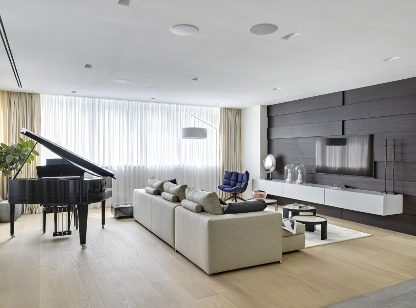 An Elegant and Sophisticated Modern Home for a Pianist in Moscow by Alexandra Fedorova (1)