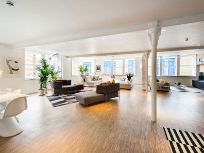 An Industrial Warehouse Converted into a Spacious Contemporary Penthouse in London