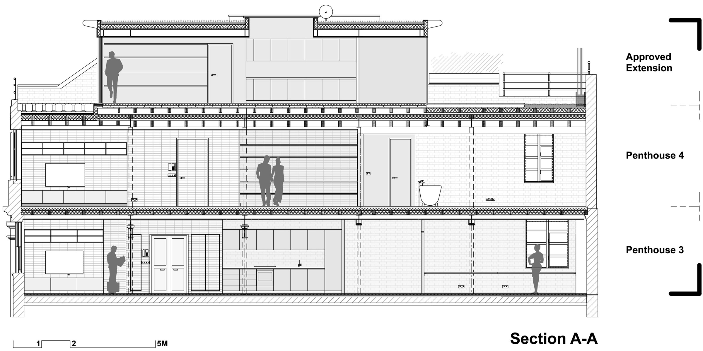 Stunning Converted Warehouse Penthouse Living Space image