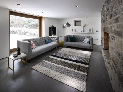 An Old Barn Converted into a Unique Modern Home with Rustic Elements in Hoylandswaine